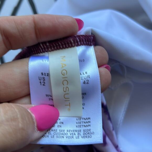 Magicsuit Good Vibes Rita Tankini Top Separate in Purple Tie Dye - Picture 7 of 8